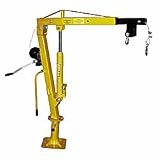 Vestil WTJ-2 Winch Operated Truck Jib Crane, Welded Steel, 1000 lbs Capacity, 56