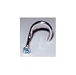 14 karat White gold with Genuine Blue Topaz nose ring
