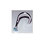 14 karat White gold with Genuine Blue Topaz nose ring