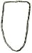 Chain Necklace In Smoky Quartz Gemstone Healing Beads Handmade Jewelry India 17 inches (smokeyquartz002)