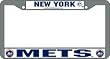 New York Mets Chrome License Plate Frame - SET OF 6 - Sports Merchandise