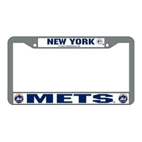 Buy New York Mets Chrome License Plate Frame now!