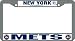 New York Mets Chrome License Plate Frame - SET OF 6 - Sports Merchandise
