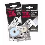 207570: Brother Labelling Tapes Black On White 9mm Gloss 8m for P-touch (TZ-221)