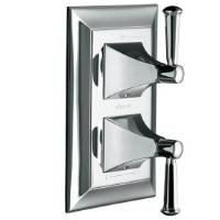 Kohler K-T10422-4S Memoirs Stacked Valve Trim with Stately Design and Faceted Handles - K-T10422-4S