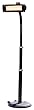 Fire Sense Telescoping Infrared Indoor/Outdoor Heater with Offset Pole Mount, Black