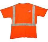 Class Two Level 2 ORANGE safety MESH SHIRTS with Silver stripes Med size