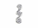 Ladies 0.34ct Diamond Three Stone S-Link Pendant