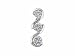 Ladies 0.34ct Diamond Three Stone S-Link Pendant