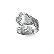 .925 Silver Spoon Ring, Sizes 6-8