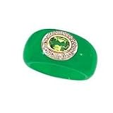 14k Gold, Green Jade and Peridot Ring- Sizes 6-8