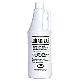 Bac Zap Deodorizer - 1 quart bottle, 12 Unit / Case