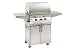 A430s-1E1N-61 - Aurora - Custom I Gourmet - Firemagic - Freestanding AURORA (Custom I Gourmet) Natural Gas Grill on Cabinet Cart w/ Single Side-Burner, Stainless Cast E Burners and Stainless Rod Cooking Grids