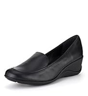 Footglove™ Original Wide Fit Leather Wedge Moccasins