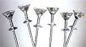 Jubilee Acrylic Martini Picks, Set of 6