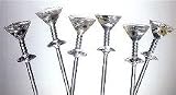 Jubilee Acrylic Martini Picks, Set of 6