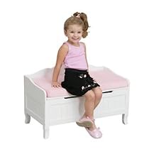 KidKraft Nantucket Toybox w/pink cushion