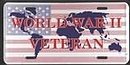 World War II Veteran License Plate