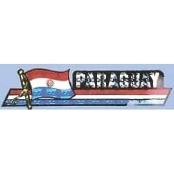 3" x 12" Paraguay Bumper Sticker