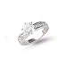 Sterling Silver CZ Solitaire Ring