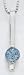 Silver Blue Topaz Necklace - SW123