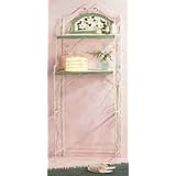 MAGNOLIA BATHROOM SHELF LARGE METAL DECORATIVE STORAGE