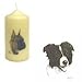 Border Collie Pillar Candle, Porcelain by Rolalinde (6' x 2.5')