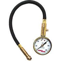 Accu-gage Tire Pressure Guage - 15 PSI Range Swivel Angle