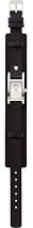 Morgan Ladies Analogue Black Thin Cuff Watch