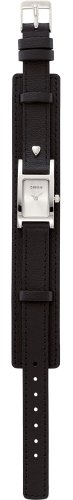 Morgan Ladies Analogue Black Thin Cuff Watch