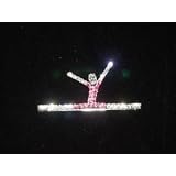 Crystal Gymnast Dancer Doing Splits Pin