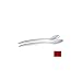 Bugambilia Miami Salad Fork And Spoon Serving Utensils, Fire Red - SS24FR