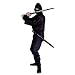 BLACK Ninja Uniform size XL (6' 2