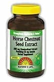 Nature's Life Horse Chestnut Seed Extract Capsules, 400 Mg, 50 Count