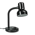 Catalina Lighting W1300BLK Gooseneck Desk Lamp with Metal Shade, 16 High, Black