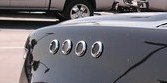 Universal All Chrome Oval Port Accents / Fender Vents