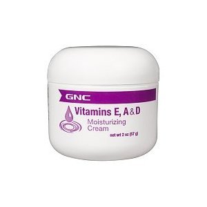 GNC Vitamins E, a & D Moisturizing Cream 2 Oz, 2pk