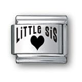Body Candy Italian Charms Laser LITTLE SIS No 2