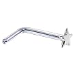 Solid 14KT White Gold Star L-Shaped Nose Ring - 20 Gauge