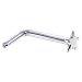 Solid 14KT White Gold Star L-Shaped Nose Ring - 20 Gauge