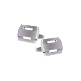 STEELX 2 tones of Stainless Steel cufflinks 21mm x 15mm
