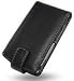 Motorola Q Monaco Flip Type Leather Case - Black