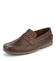 Leather Saddle Slip-On Shoes