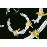 Silver and Gold Barbed Wire Earrings by Cowboy Shop