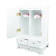 Melissa & Doug Deluxe Wooden Doll Armoire
