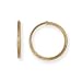 Jewelry : 14k Yellow Gold Medium (M) Size 1" (25mm) Non-Pierced Hoop Earrings. HypoAllergenic