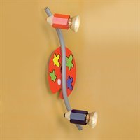 Eglo 87354A Jolly, Multi-Colored, 2-Light Children's Light Fixture by Eglo