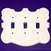 Triple Switch Plate - Ivory
