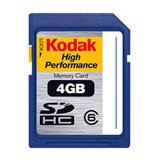 Kodak 4 GB High Speed Secure Digital (SD) Memory Card, with Support from Lexar