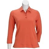 IZOD G 3/4 Sleeve Ribbon Trim Polo